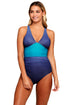 Sexy Wavy Ocean Flavor One Piece Swimsuit